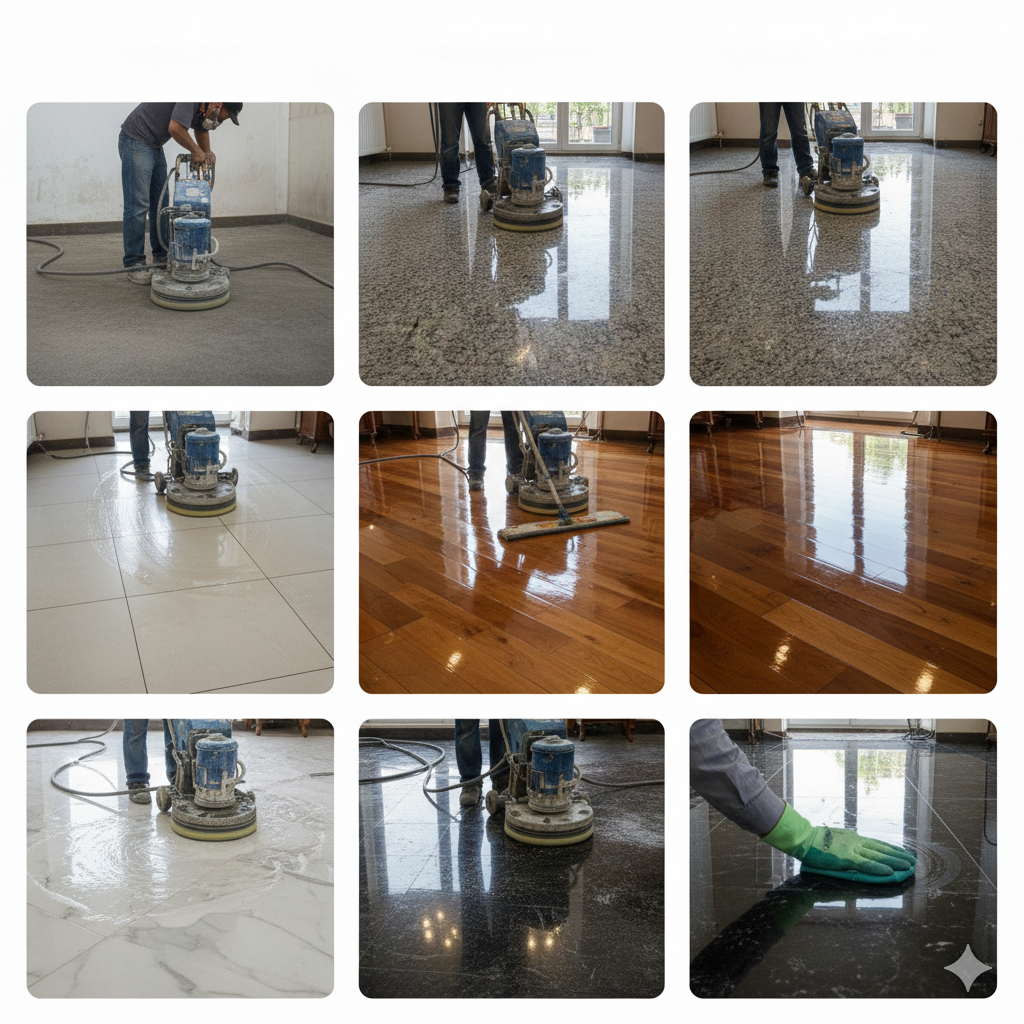 Pulido y abrillantado todo tipo de pisos